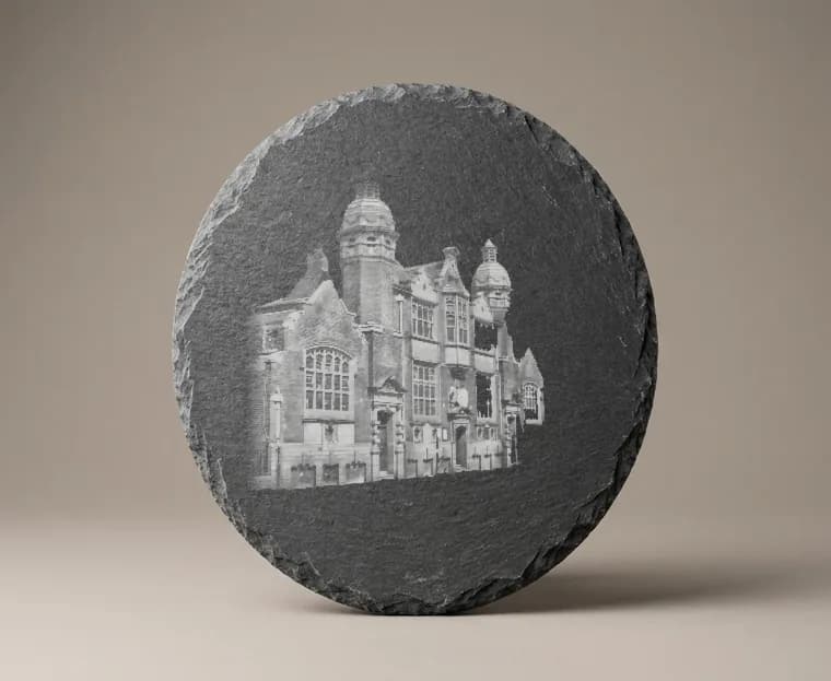 Photo Slate, Round, unmarked