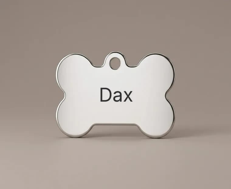 Pet Tag, Bone, unmarked