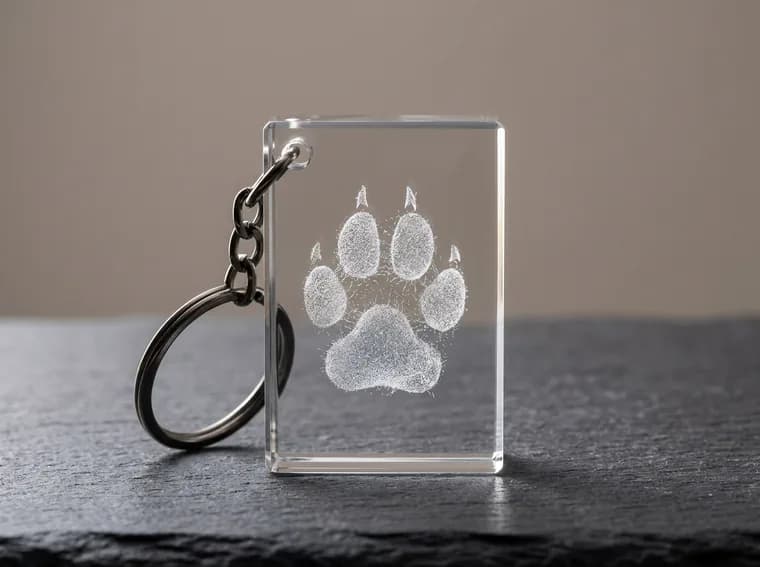 Crystal Keyring, unmarked