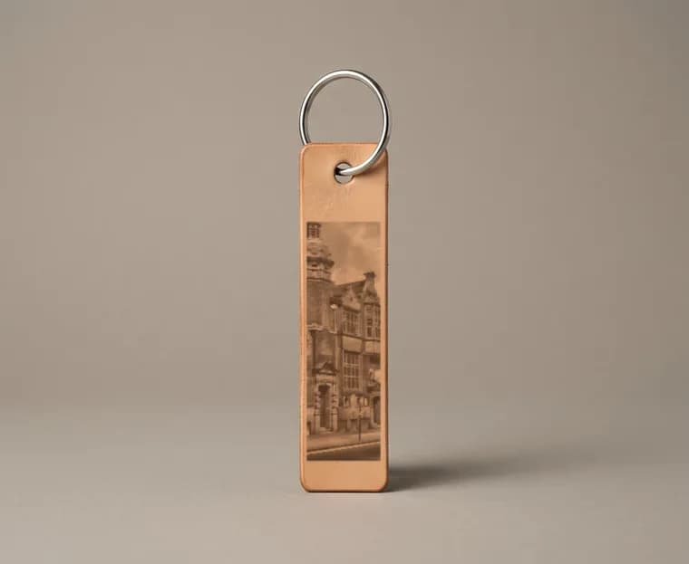 Leather Key Strap, unmarked