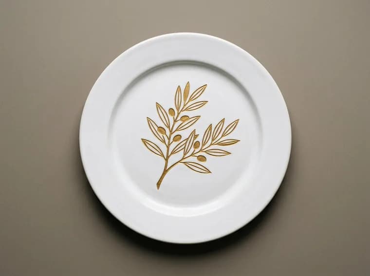 Painted Plate, unmarked
