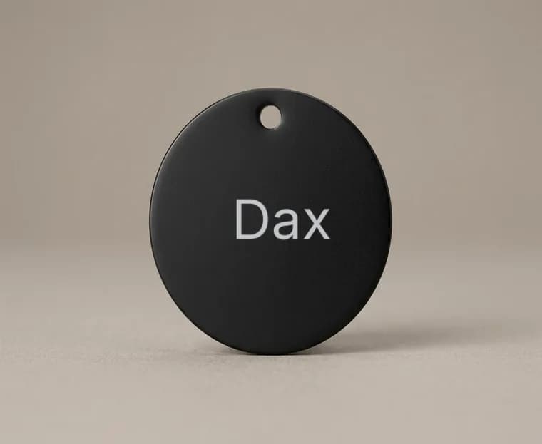Pet Tag, Circle, unmarked