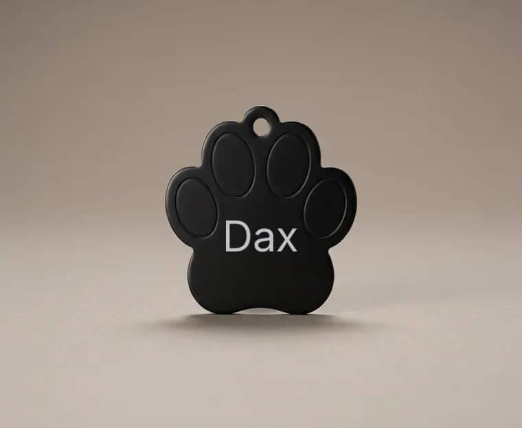 Pet Tag, Paw, unmarked